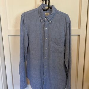 J.Crew Light Blue Button-Down Linen Shirt - Men